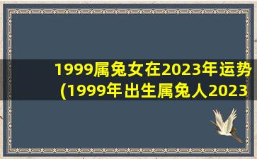 1999属兔女在2023年运势(1999年出生属兔人2023年运势及运程)