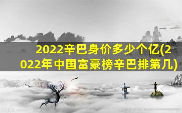 2022辛巴身价多少个亿(2022年中国富豪榜辛巴排第几)