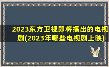 2023东方卫视即将播出的电视剧(2023年哪些电视剧上映)
