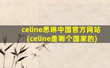 celine思琳中国官方网站(celine是哪个国家的)
