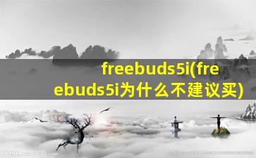 freebuds5i(freebuds5i为什么不建议买)