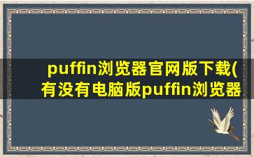 puffin浏览器官网版下载(有没有电脑版puffin浏览器)