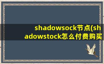 shadowsock节点(shadowstock怎么付费购买节点)