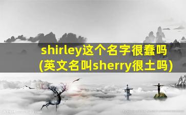 shirley这个名字很蠢吗(英文名叫sherry很土吗)