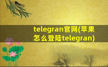 telegran官网(苹果怎么登陆telegran)