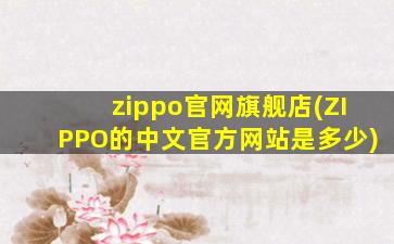 zippo官网旗舰店(ZIPPO的中文官方网站是多少)