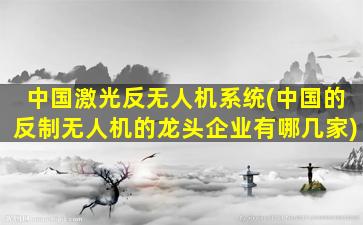 中国激光反无人机系统(中国的反制无人机的龙头企业有哪几家)